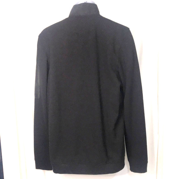 Ted Baker Black Tall Fit light weight Full Zip and Snap Bomber jacket size 4 - Picture 3 of 12